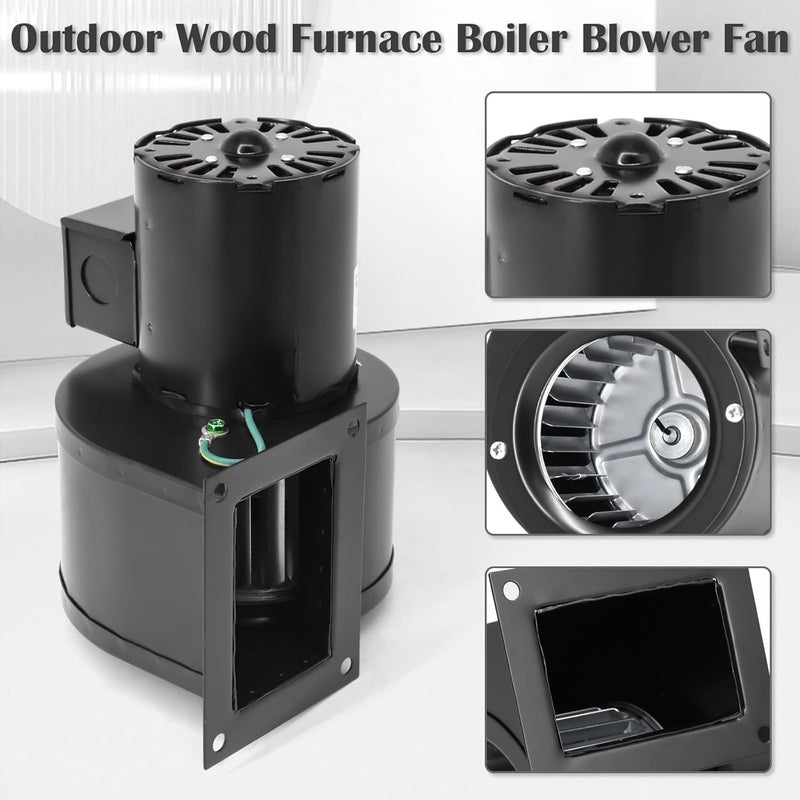 Aibabcue Blower Motor Replace 1TDP7 for Dayton 6FHX8, 4C446, 1TDP7A, 4C005, Fasco A166, 7021-3469, 7021-7788 Outdoor Wood Furnace Boiler Blower Fan - Image 5